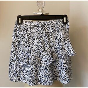 Japna Stretchy spotted mini skirt S
